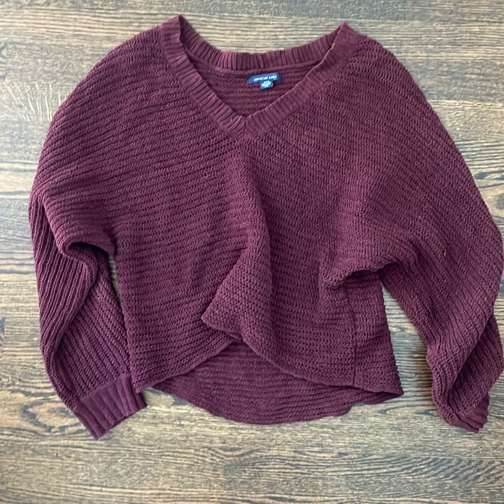 Plum American Eagle Sweater